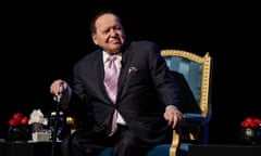 Sheldon Adelson in Las Vegas on 13 September 2016.