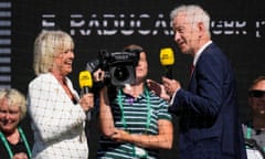 Sue Barker and John McEnroe