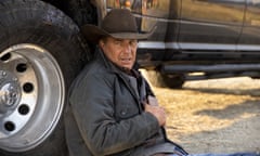 Kevin Costner in a scene from Yellowstone.