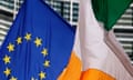 EU and Irish flags