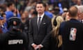 JJ Redick looks on before Game 4 of the 2024 NBA Finals between the Boston Celtics and the Dallas Mavericks at American Airlines Center.