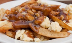 A plate of poutine