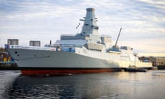 HMS Glasgow in dock