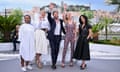 Rungano Nyoni, Julia Ducournau, jury president Ruben Östlund, Brie Larson and Maryam Touzani attend the jury photocall in Cannes last week.