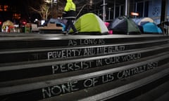 homeless people in Martin Place