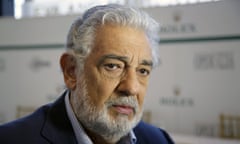 Placido Domingo<br>FILE - In this Aug. 26, 2014, file photo, Spanish tenor Placido Domingo gives details about the opera competition Operalia at the Dorothy Chandler Pavilion in Los Angeles. Opera star Placido Domingo has resigned as general director of the Los Angeles Opera following multiple allegations of sexual harassment reported by The Associated Press. In a statement Wednesday, Oct. 2, 2019, Domingo said the allegations have “created an atmosphere in which my ability to serve this company that I so love has been compromised.” He has served as general director since 2003. (AP Photo/Damian Dovarganes, File)