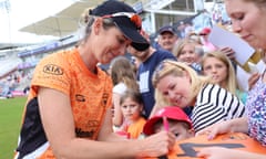 Charlotte Edwards of Southern Vipers after the Super League match against Surrey Stars