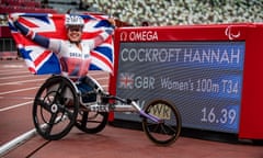 Britain’s Hannah Cockroft celebrates