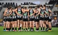 Collingwood huddle 2020