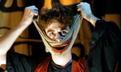 Louis Maskell as Grinpayne in The Grinning Man at Bristol Old Vic.