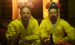 Jesse Pinkman (Aaron Paul) and Walter White (Bryan Cranston) - Breaking Bad _Season 5 - Photo Credit: Frank Ockenfels/AMC