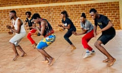 Dancers practicing at the Ankata centre in Bobo-Dioulasso, Burkina Faso.