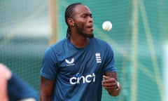Jofra Archer in the nets
