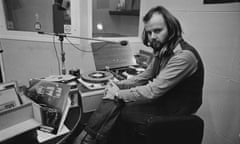 John Peel in the studio, 8th February 1972.