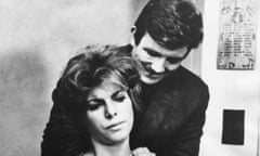 Albert Finney and Billie Whitelaw filming a scene from the movie Charlie Bubbles, March, 1967.