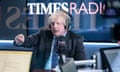 Boris Johnson on Times Radio