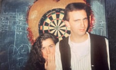 Elisabeth Mahoney and boyfriend (later husband), at Christmas, 1988.