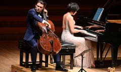 Absolutely secure … Gautier Capuçon and Yuja Wang at Barbican Hall. 