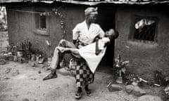 Dorika Gabriel and her 30-year-old son Joseph, Tanzania, 1997.