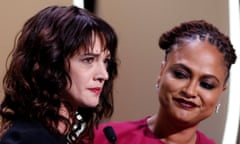 71st Cannes Film Festival – Closing ceremony – Cannes, France, May 19, 2018. Asia Argento and jury member Ava DuVernay are seen on stage. REUTERS/Stephane Mahe