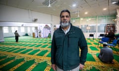 Mohammed Aurangzeb, chairman of the Dudley Central Mosque, in his prayer room.