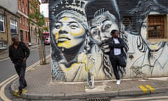 The mural ‘Hip Hop Raised Me’ celebrates black hip-hop stars in Dalston,