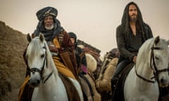 Morgan Freeman and Jack Huston in Ben-Hur