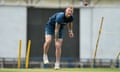 Ben Stokes takes part in a nets session in Ranchi