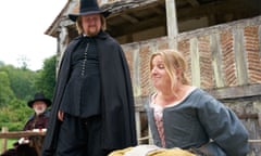 Gideon Bannister (Tim Key) and Thomasine Gooch (Daisy May Cooper).