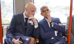 Andy Byford with London mayor, Sadiq Khan