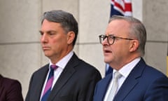 Deputy Prime Minister Richard Marles and Prime Minister Anthony Albanese