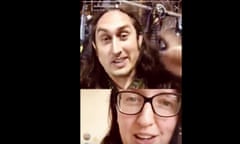 Online idiocy … Ross Noble’s Lockdown Lounge.