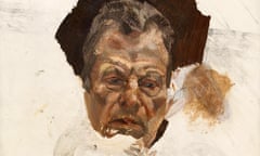 Lucian Freud Self Portrait (Fragment) Oil on Canvas - recently discovered unfinished self-portrait of Lucian Freud (1922-2011) has been accepted in lieu of inheritance tax from the estate of the artist and allocated to the National Portrait Gallery.