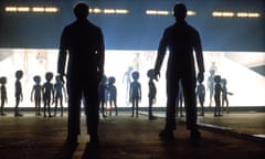 1977, CLOSE ENCOUNTERS OF THIRD KIND<br>ALIEN SCENE 
Film 'CLOSE ENCOUNTERS OF THE THIRD KIND' (1977) 
Directed By STEVEN SPIELBERG 
15 November 1977 
SSN54729 
Allstar/COLUMBIA 
 
(USA 1977) 
 
**WARNING**
This Photograph is for editorial use only and is the copyright of COLUMBIA
 and/or the Photographer assigned by the Film or Production Company & can only be reproduced by publications in conjunction with the promotion of the above Film.
A Mandatory Credit To COLUMBIA is required.
The Photographer should also be credited when known.
No commercial use can be granted without written authority from the Film Company.