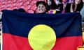 Aboriginal flag at Broncos v Sharks