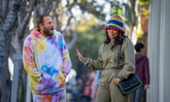 You People. (L to R) Jonah Hill (Writer-Producer) as Ezra and Lauren London as Amira in You People. Cr. Parrish Lewis/Netflix © 2023.