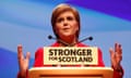 Scotland's First Minister and leader of the Scottish National Party, Nicola Sturgeon, addresses the party's annual conference in Glasgow<br>Scotland's First Minister and leader of the Scottish National Party (SNP), Nicola Sturgeon, addresses the party's annual conference in Glasgow, Scotland October 15, 2016. REUTERS/Russell Cheyne