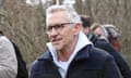 Celebrity Sightings In London - March 13, 2023<br>LONDON, ENGLAND - MARCH 13: Gary Lineker leaving his house to take his dog for a walk on March 13, 2023 in London, England. (Photo by Neil Mockford/GC Images)