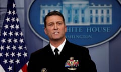 Ronny Jackson told the press in January of Trump’s good health: ‘It’s just the way God made him.’