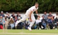 Jimmy Anderson bowls for Lancashire