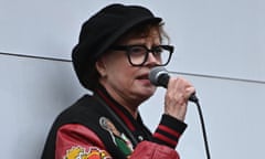 Susan Sarandon Speaks at Pro Palestinian Rally, New York City, USA - 17 Nov 2023<br>Mandatory Credit: Photo by Erik Pendzich/Shutterstock (14219143c) Susan Sarandon speaks at a Pro- Palestinian rally and march in Union Square on November 17, 2023 in New York City. Susan Sarandon Speaks at Pro Palestinian Rally, New York City, USA - 17 Nov 2023