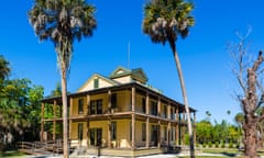 The Planetary Court Building of the Koreshan Unity Settlement, Koreshan State Historic Park, Estero, nr Fort Myers, Florida, USA<br>E045GT The Planetary Court Building of the Koreshan Unity Settlement, Koreshan State Historic Park, Estero, nr Fort Myers, Florida, USA