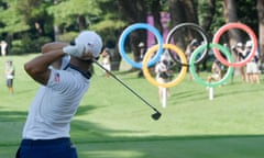 Xander Schauffele in action at Kasumigaseki Country Club during the third round