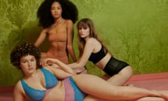 Models in a selection of underwear.