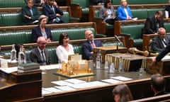 Rachel Reeves (centre) in the House of Commons in June.