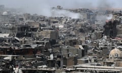 the destroyed old city of Mosul