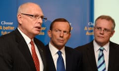 Jim Molan with Tony Abbott and Scott Morrison