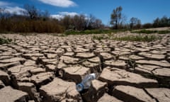 A dried-up part of the Muga riverbed in northern Spain.