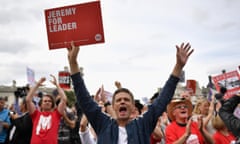 Momentum Members Rally In Support Of Jeremy Corbyn