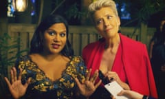 USA. Emma Thompson and Mindy Kaling in a scene from the ©Amazon Studios new TV film : Late Night (2019). Plot: A late-night talk show host suspects that she may soon be losing her long-running show. Ref: LMK110-J4490-130319 Supplied by LMKMEDIA. Editorial Only. Landmark Media is not the copyright owner of these Film or TV stills but provides a service only for recognised Media outlets. pictures@lmkmedia.com<br>T944CP USA. Emma Thompson and Mindy Kaling in a scene from the ©Amazon Studios new TV film : Late Night (2019). Plot: A late-night talk show host suspects that she may soon be losing her long-running show. Ref: LMK110-J4490-130319 Supplied by LMKMEDIA. Editorial Only. Landmark Media is not the copyright owner of these Film or TV stills but provides a service only for recognised Media outlets. pictures@lmkmedia.com